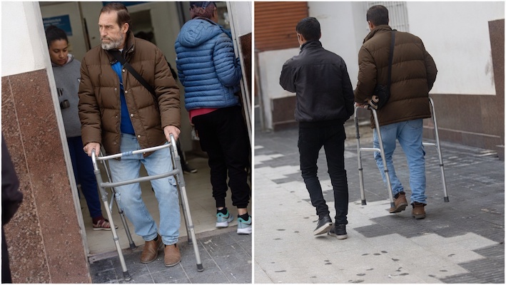 Fuerte indignación: simuló una discapacidad para que lo atiendan antes en el banco, lo descubrieron y el video es viral